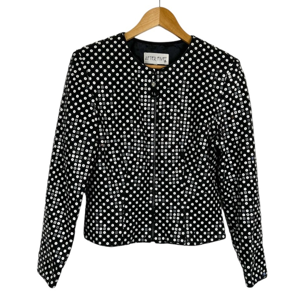 Vintage After Five Sequined Jacket Size Small